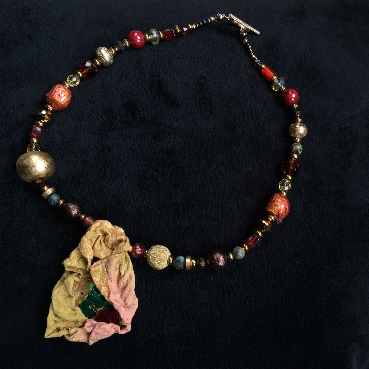 Sculptural Tyvek Pendant - 19
