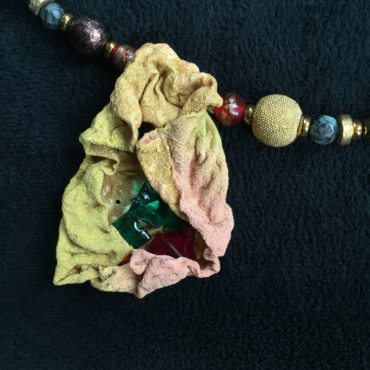 Sculptural Tyvek Pendant - 19