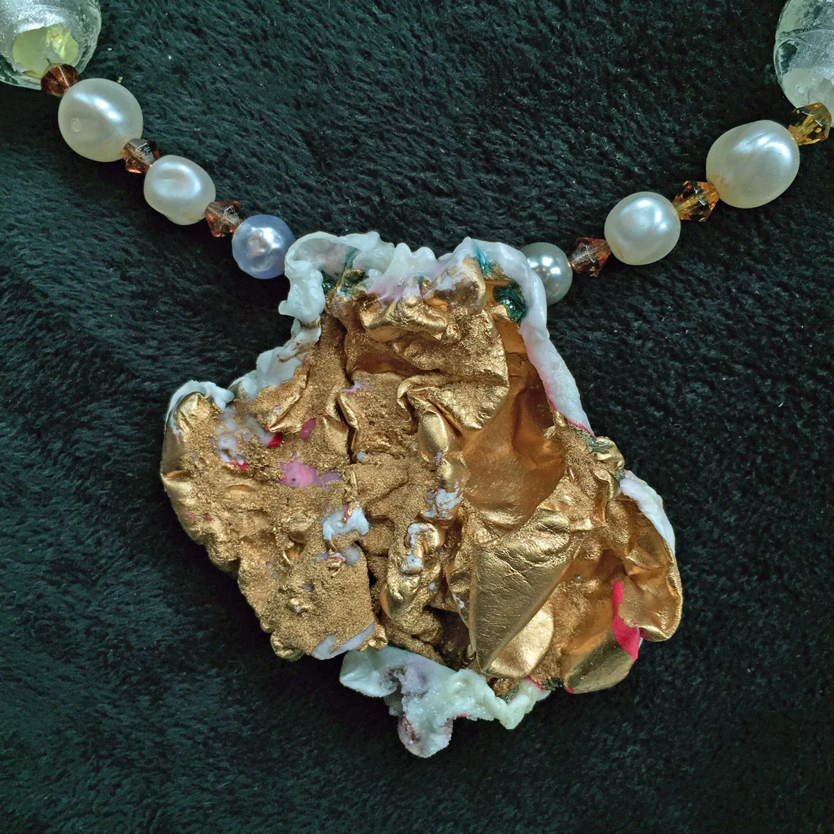 Sculptural Tyvek Pendant - 27