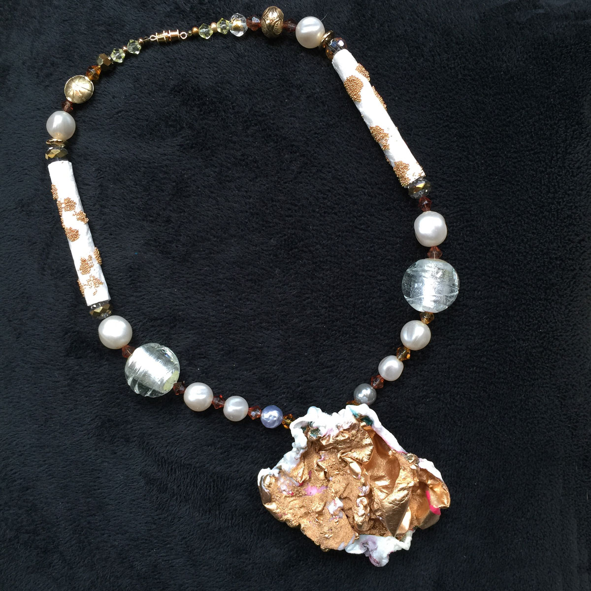 Sculptural Tyvek Pendant - 27