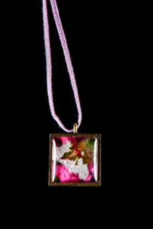 Alcohol Ink Pendant - 8