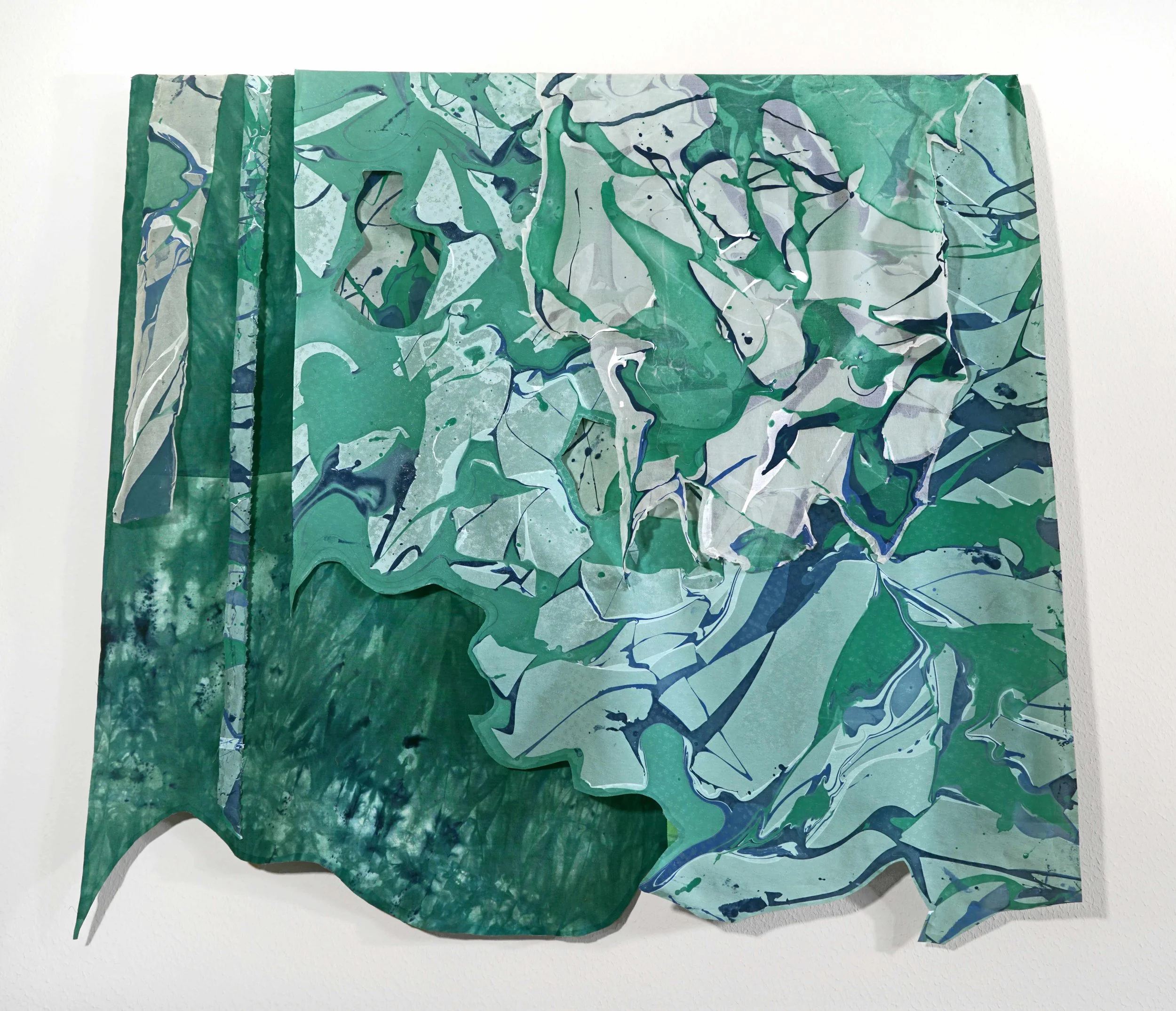 Silk Marbled Layered Piece