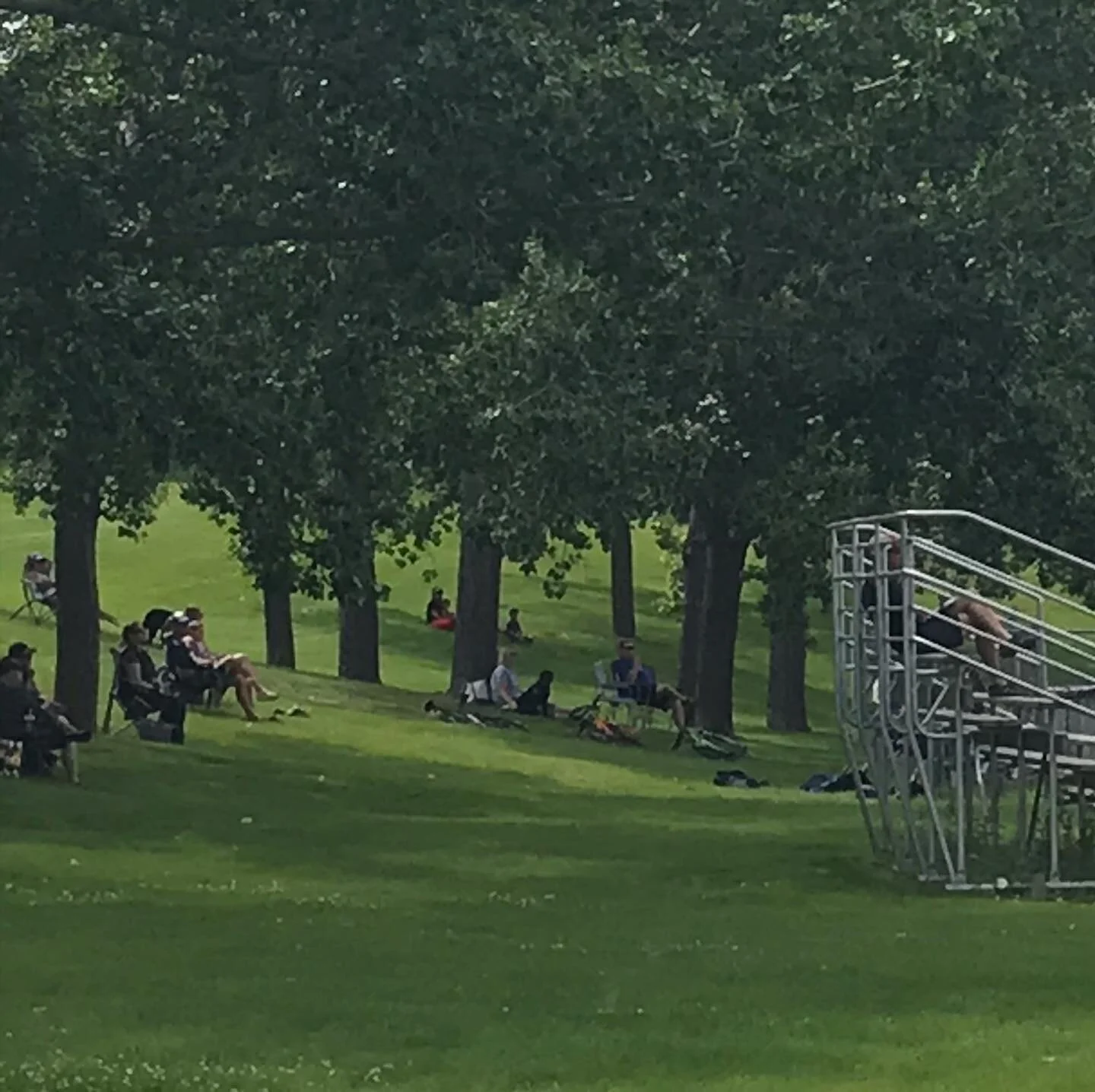 Social distancing at the baseball game earlier this summer. #confederationparkcalgary , #calgaryparksandpathways ,#calgaryparksandrecreation #emptybleechers ,#pandemic2020 , #calgaryparks,