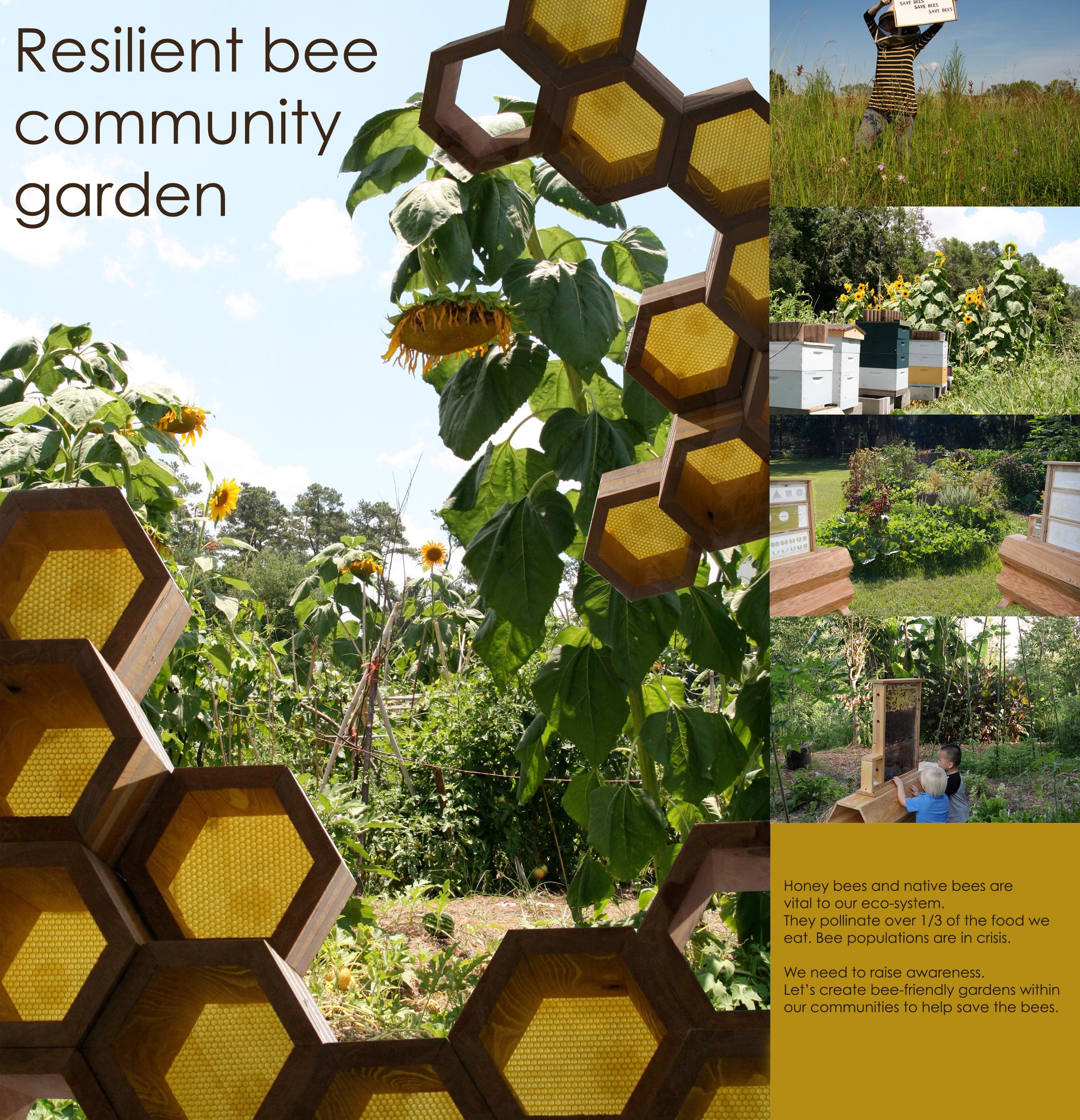 Resilient Bee Community Garden, Poster