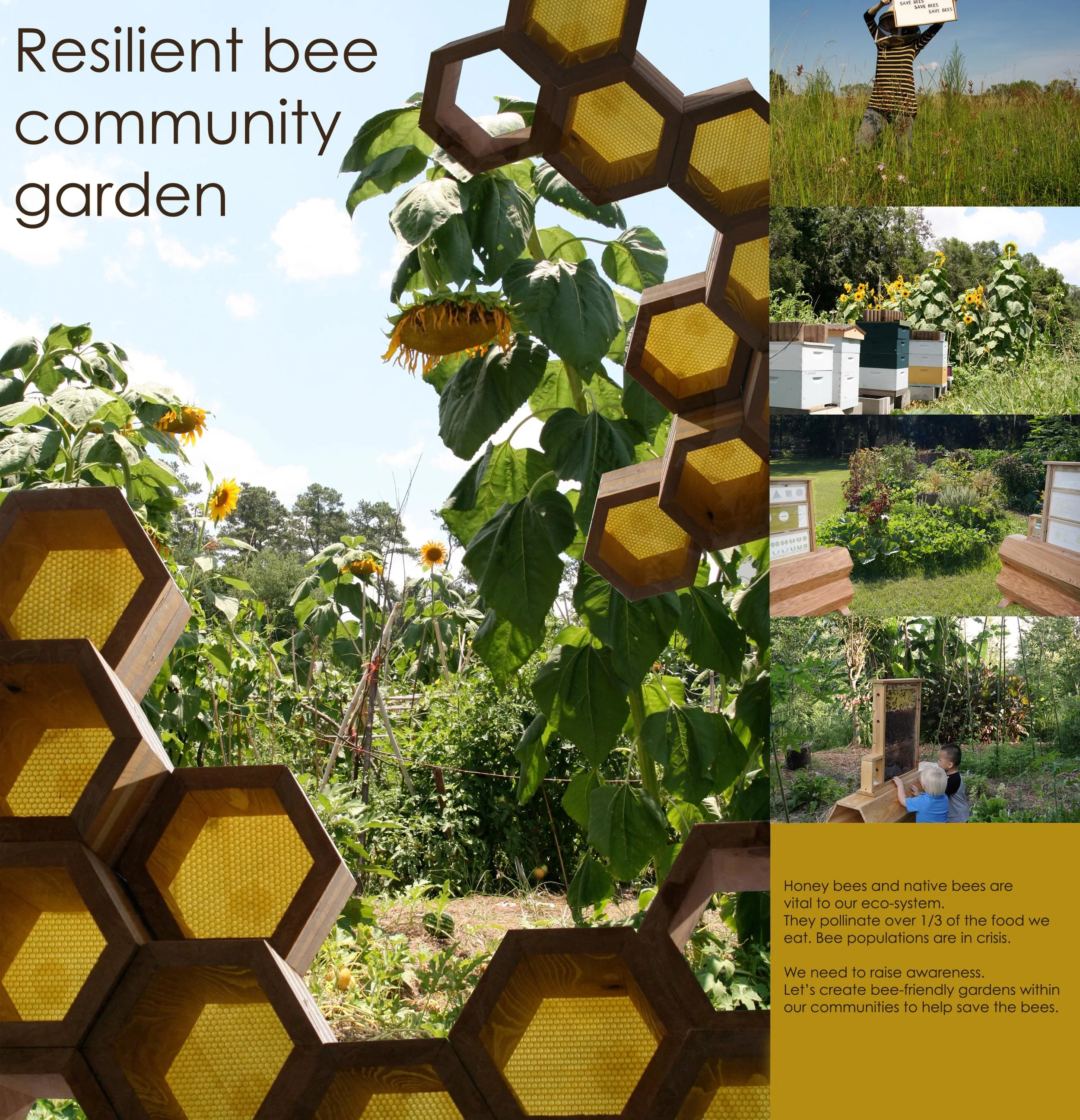 Resilient Bee Community Garden, Poster