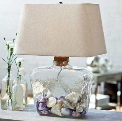 Bottle Lamp w/ Cork Stopper