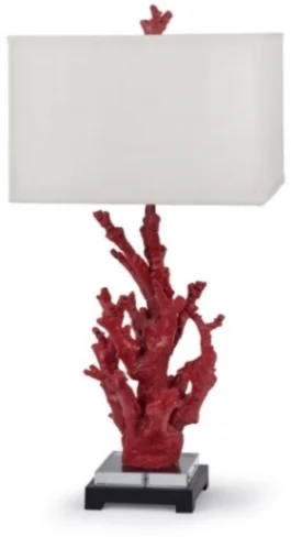 Red Coral Branch Lamp