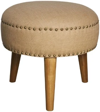 Three Legged Round Ottoman