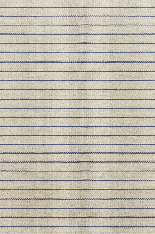 Thin Blue Sisal Stripes