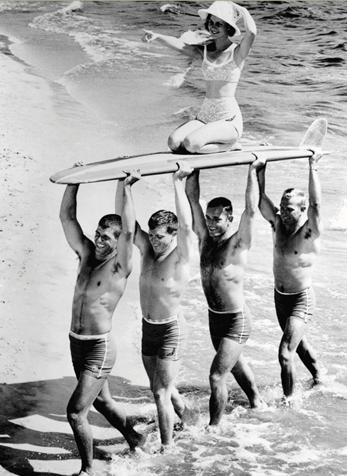 Surfer Dudes' Babe