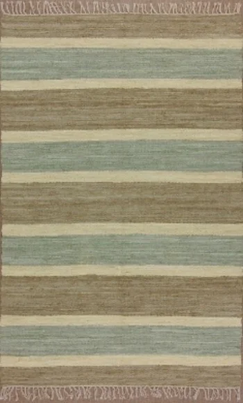 Sky Blue Striped Rug