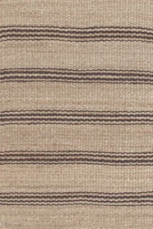 Brown Striped Jute Rug
