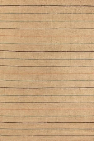 Subtly Striped Jute Rug
