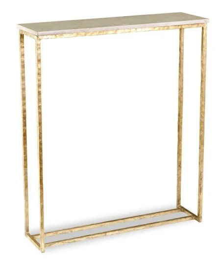 Gold Leaf & Marble Console