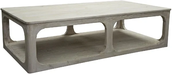 Organic White Wash Coffee Table