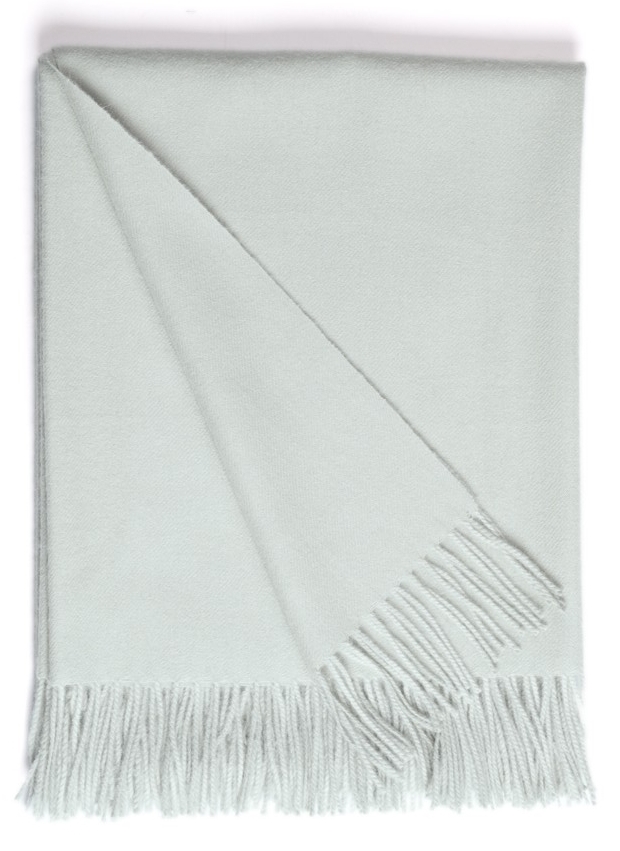 Baby Alpaca Throw Lichen