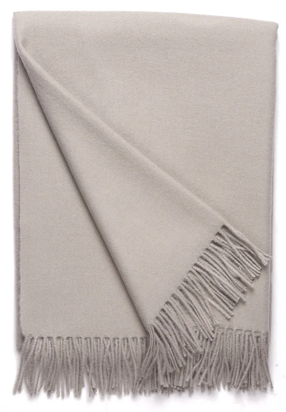Baby Alpaca Throw Taupe
