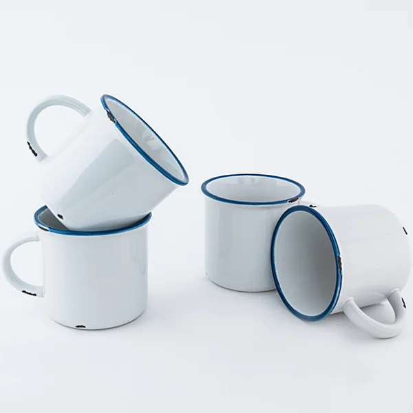 White Ceramic Tinware Mug