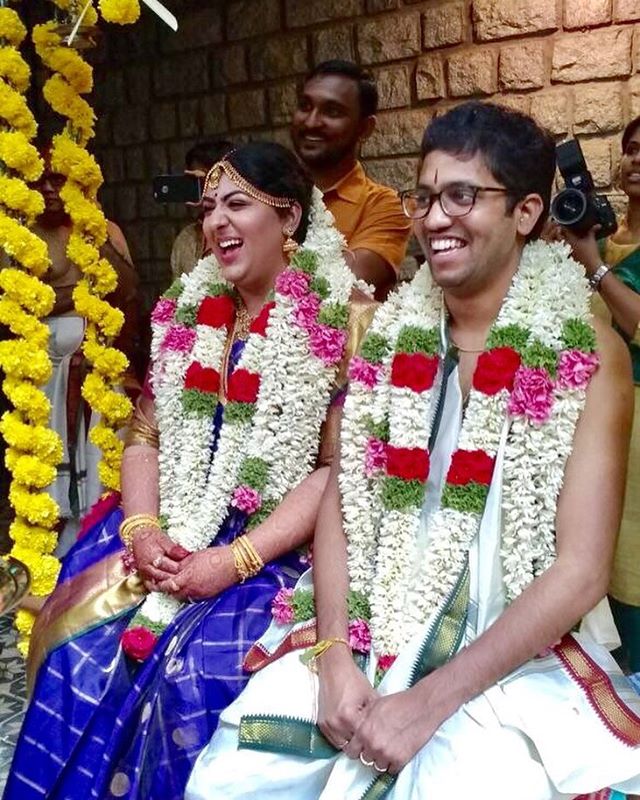 My baby girl is actually married!!! And we now have a new son in the family!!! ❤️#proudmama #southindianwedding #oonjal #india #indianwedding #incredibleindia