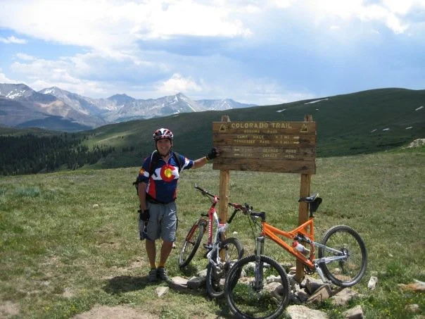 Mountain biking on Kokomo Pass above Copper Mountain, Colorado