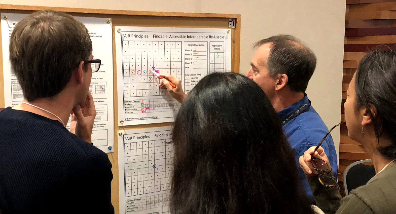 The first Metadata Game poster at FORCE18.
