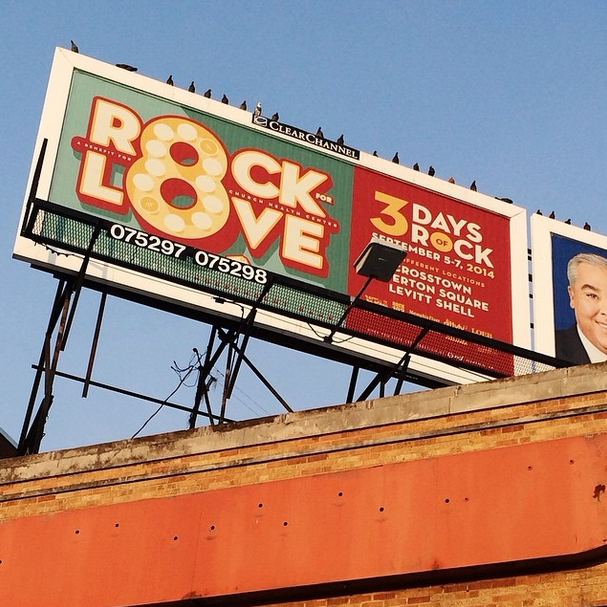 one of several local eco-poster sized billboards