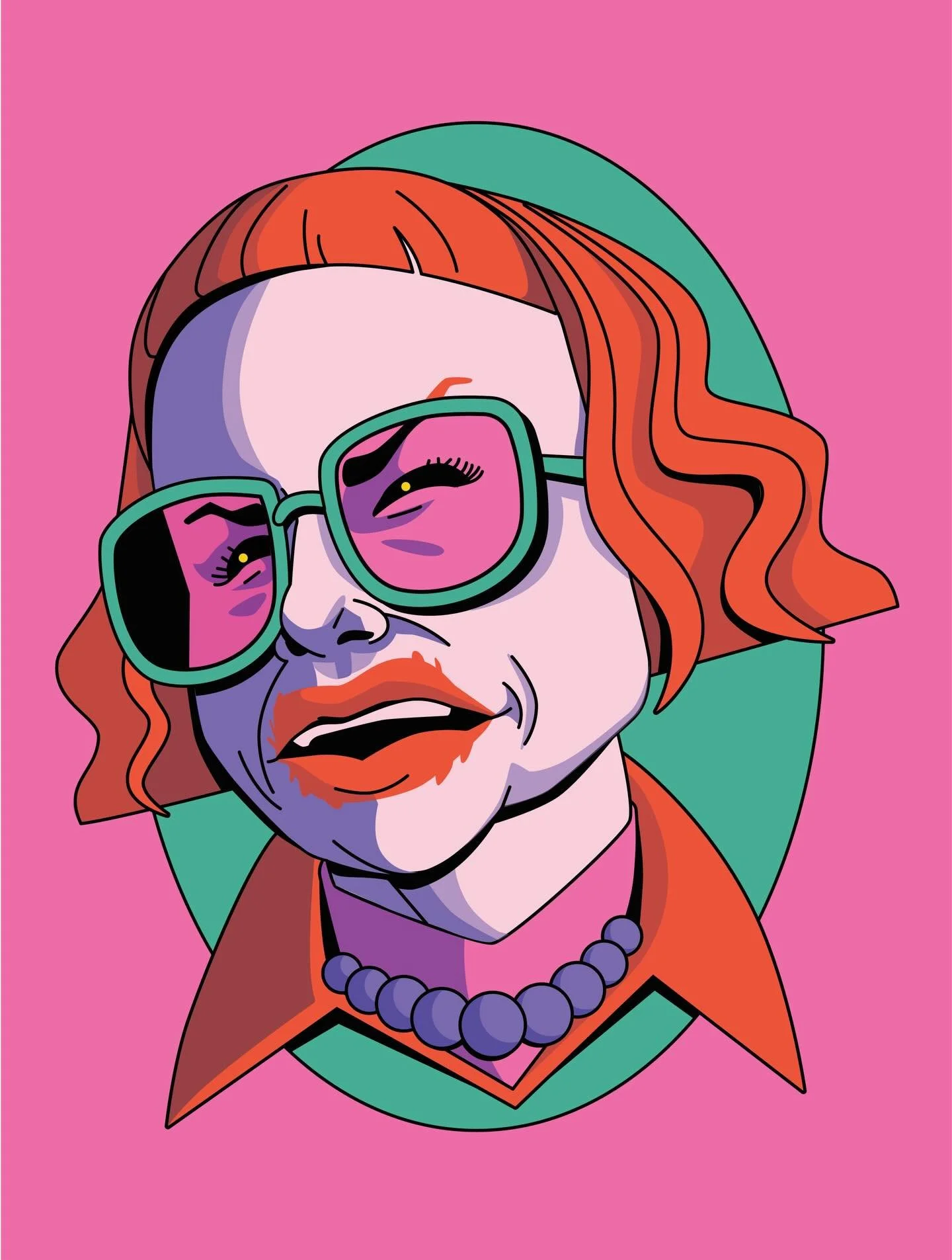 GLADYS 🔔💄🪾by Holtermonster

the convergence of Oscars season and Galentines inspired me to illustrate a few of my favorite freaky lady characters of 2025! I&rsquo;m printing these as 9x12&rdquo; prints and valentines cards💕 

I&rsquo;m debuting t