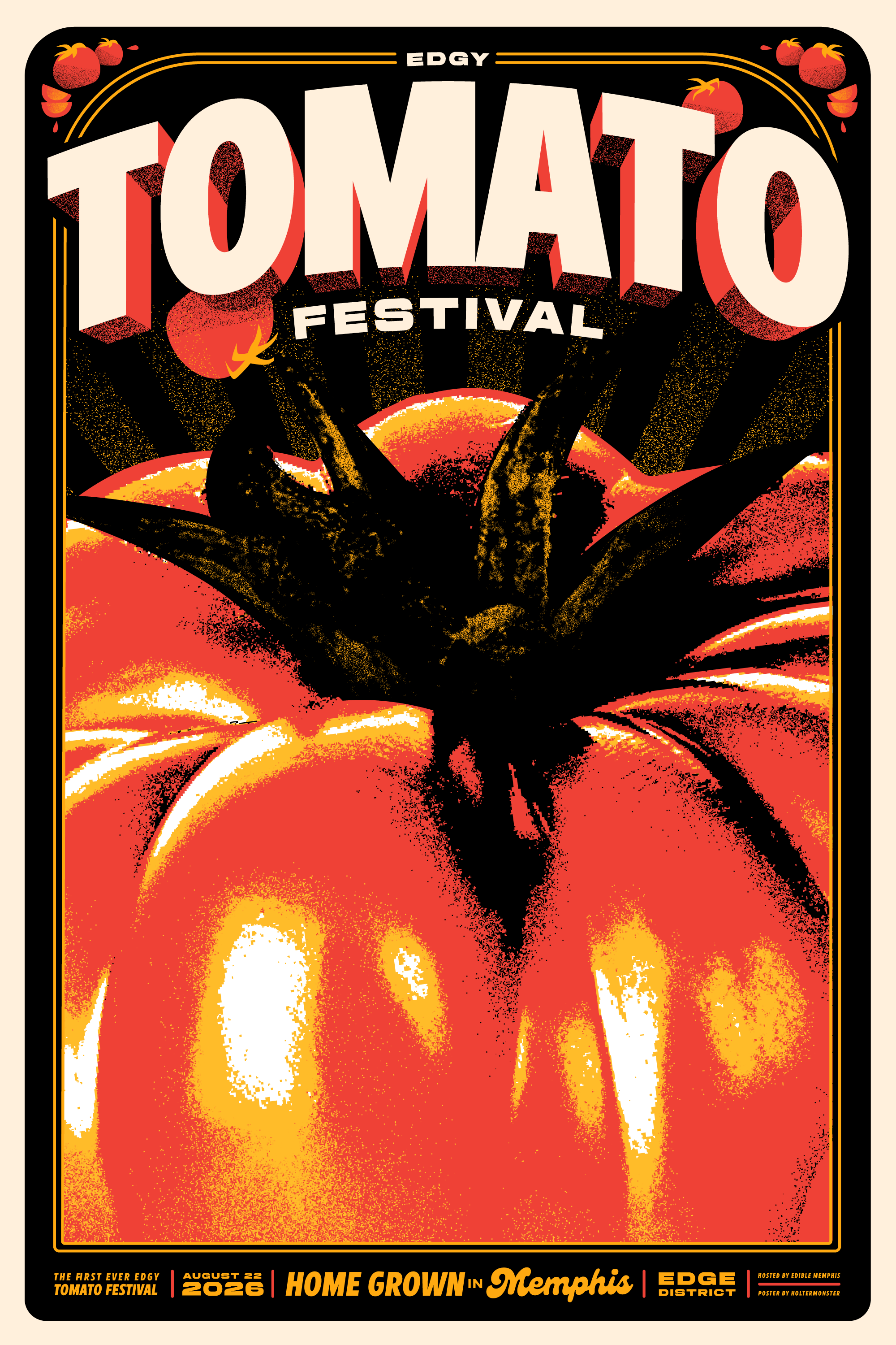 Edgy Tomato Festival 12x18 Art Poster.png