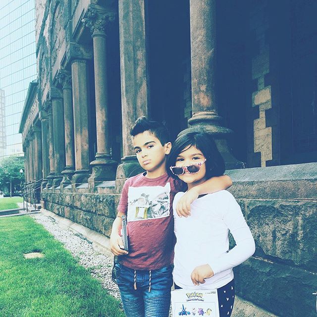 #neice #nephew #homies #besties #toys #swag #historic #building #old #brick #architecture