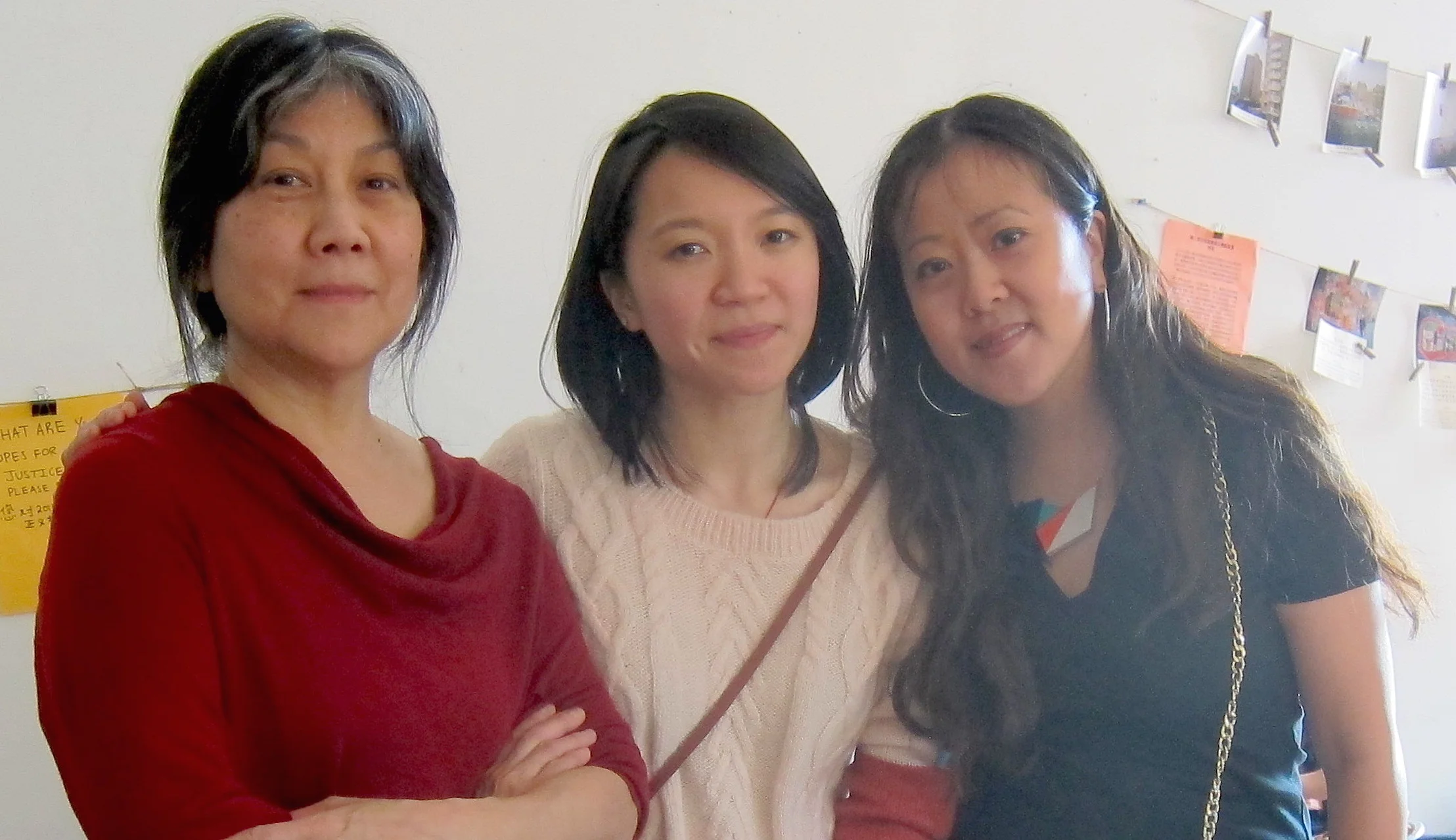 Tomie Arai, ManSee Kong and Betty Yu - founding members of Chinatown Art Brigade.