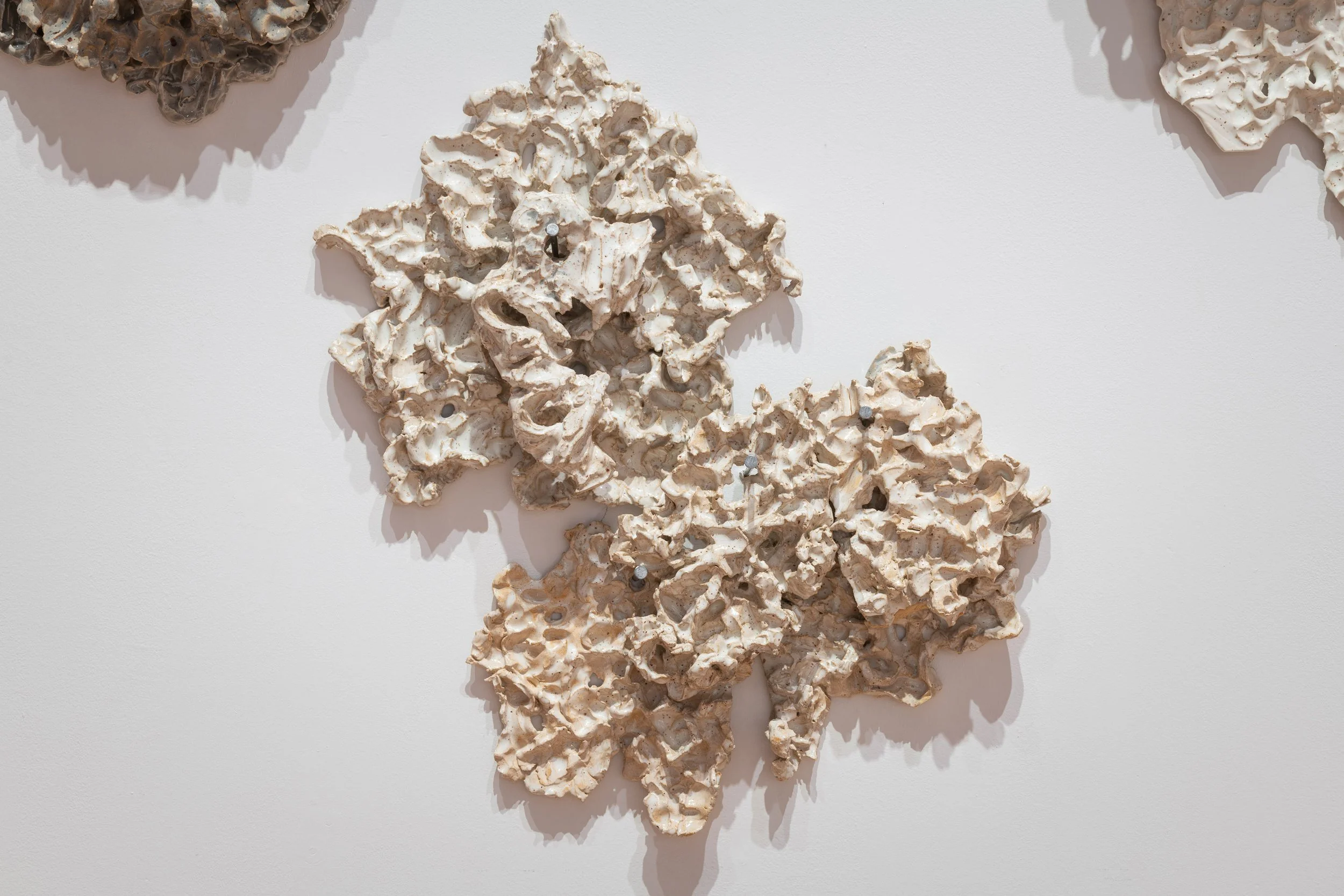 Detail of The Lichen Exists II, ceramic, by Florence Peake, 2022, commissioned by RAMM, Exeter for Earth Spells 2023.jpg