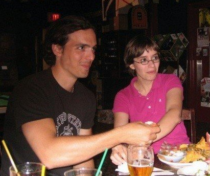 Katie and I post-show at Kings Head Pub in Winnipeg. And we wondered why people though we were a couple...