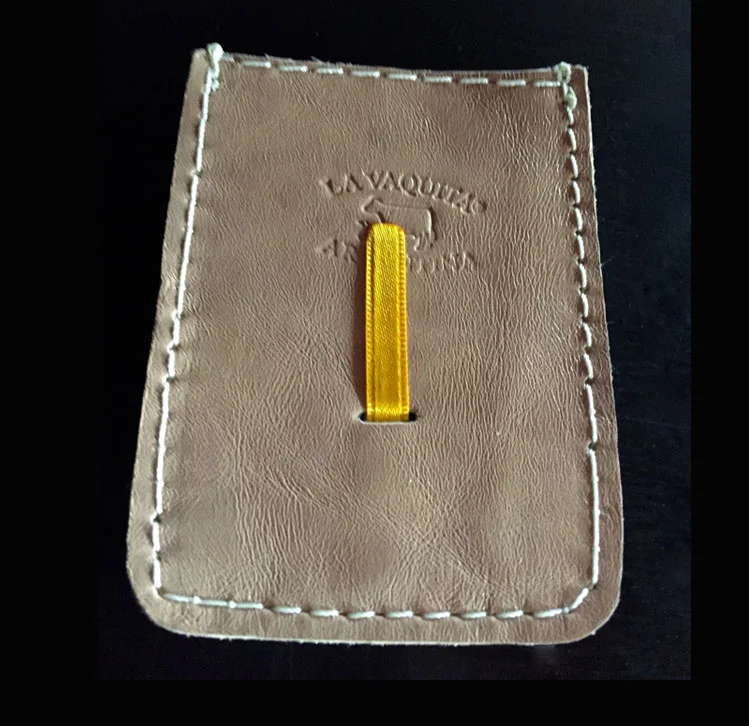 Vaquetta silver yellow card holder.jpg