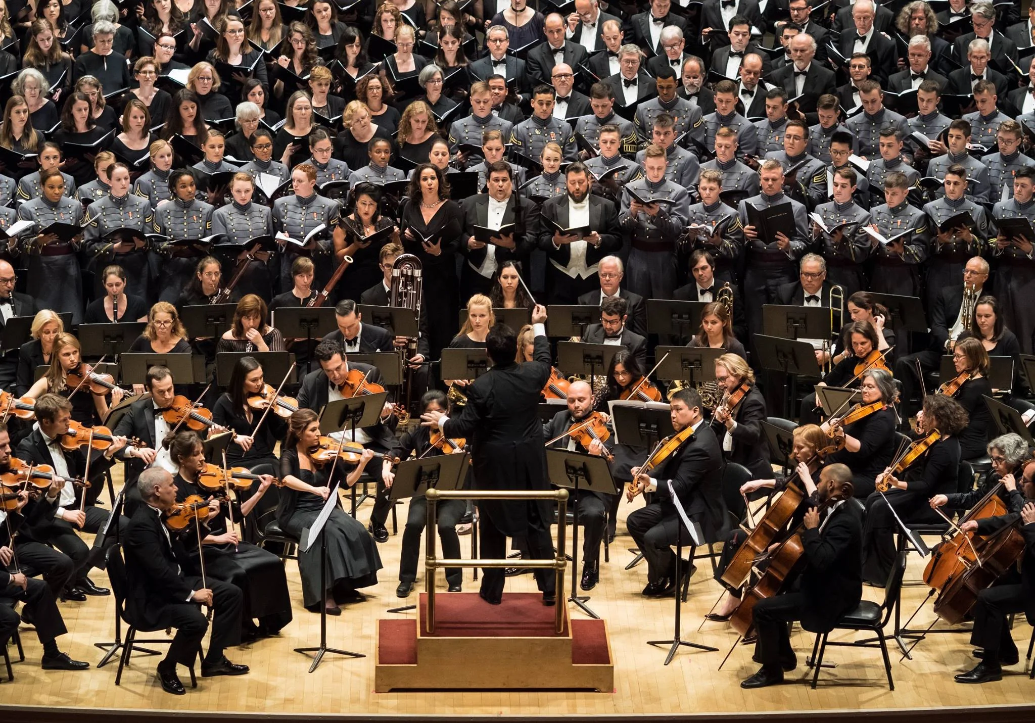 Park Avenue Chamber Symphony's Carnegie Hall performance of Beethoven's Symphony No. 9 with Conductor David Bernard, Kristin Sampson, Edith Dowd, Brian Kontes, The West Point Glee Club, The New Amsterdam Singers, and The Young New Yorker's Chorus.