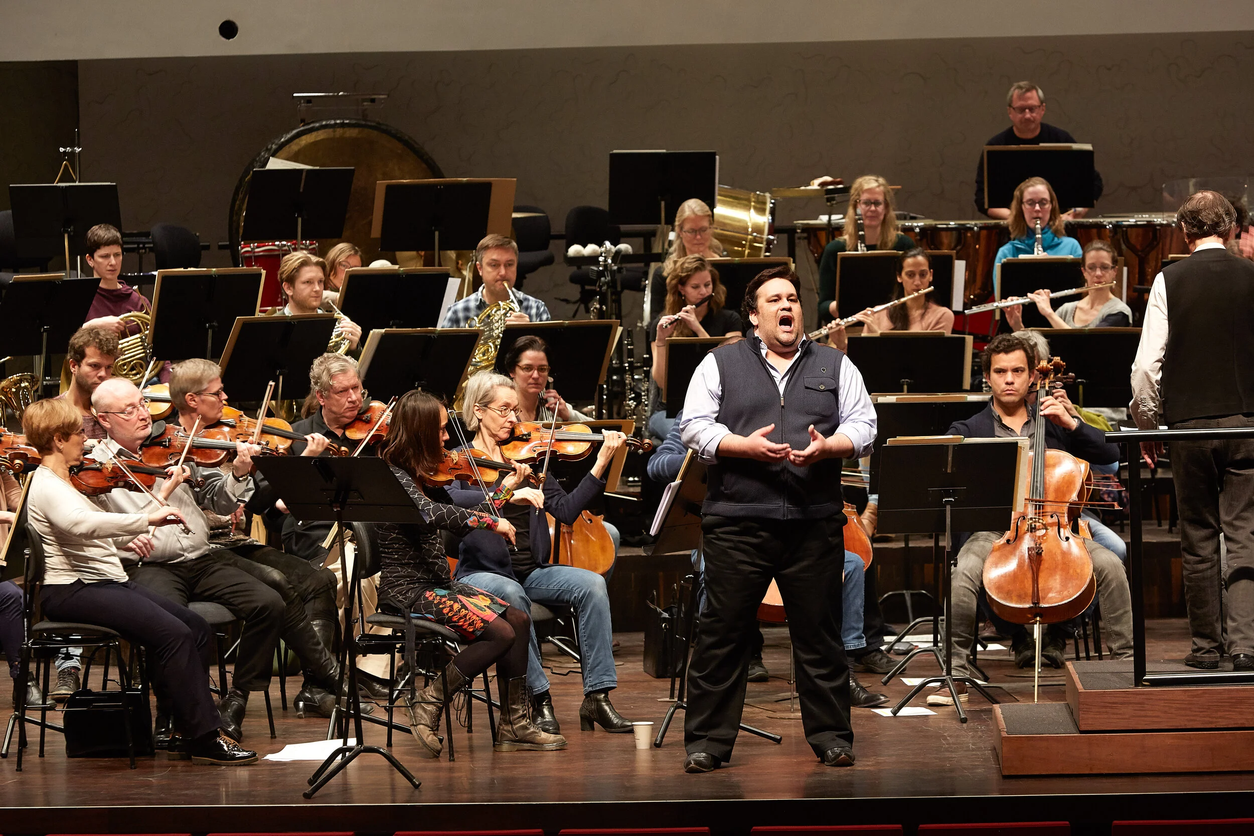 Rehearsal for the 2017 Lauritz Melchior International Singing Competition with the Aalborg Symphony Orchestra