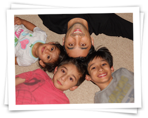 Omar being a kid with his kids