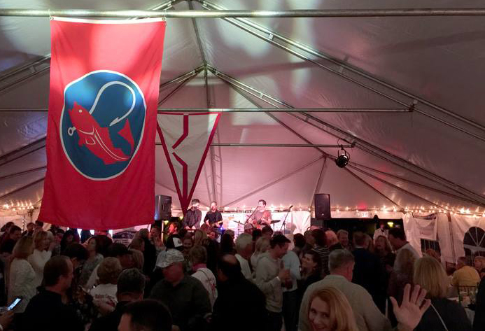the f4AC fishing tournament ends at the eastport yacht club for weigh-in and then the shore party begins! can you spy citizen pride co-owner, Eva barsin, in the pic?