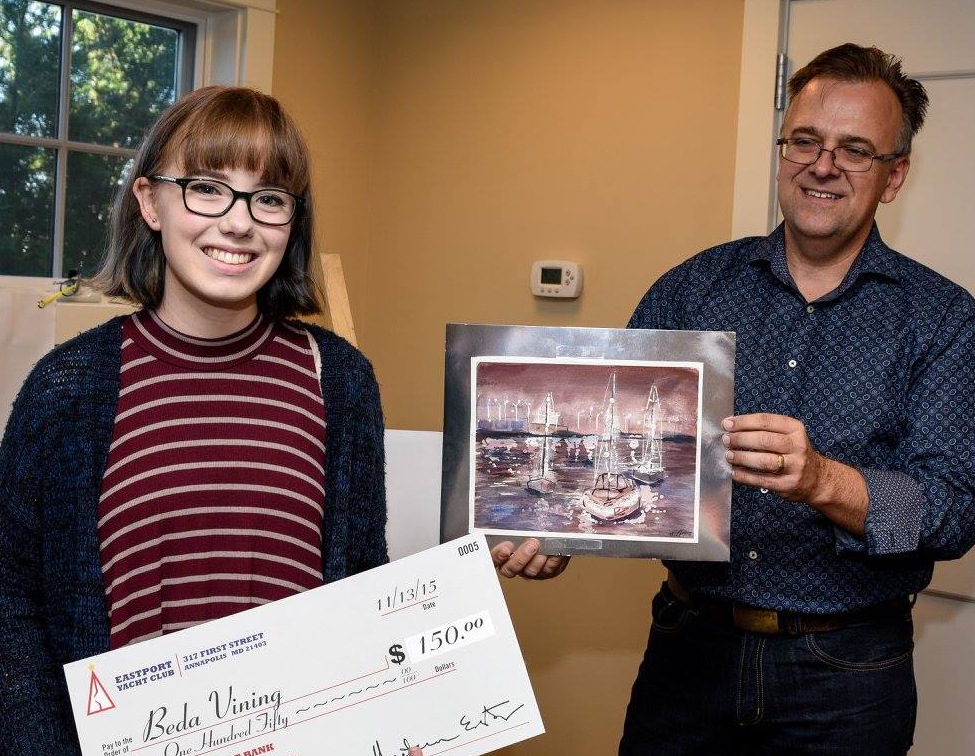 the student contest unveil in fall 2016 for the EYC Lights parade promotions. i enjoy working with students on this great outreach program.