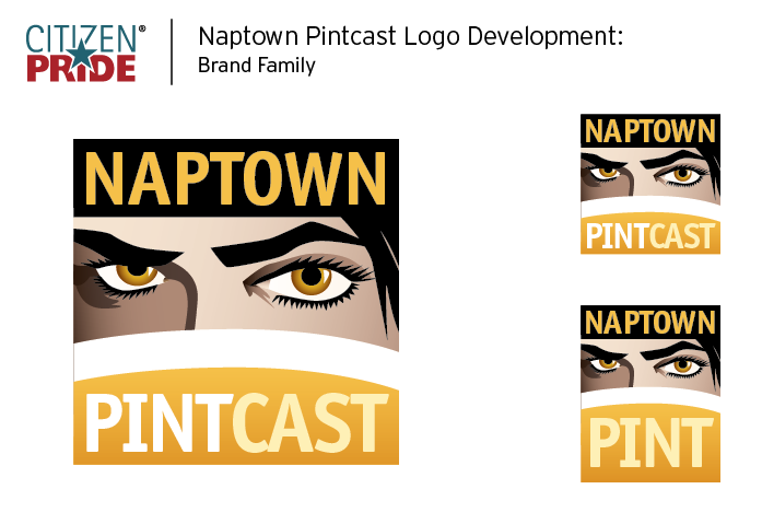 Naptown Pint and Naptown Pintcast Logo by Joe Barsin of Citizen Pride / JEB Design, Inc.