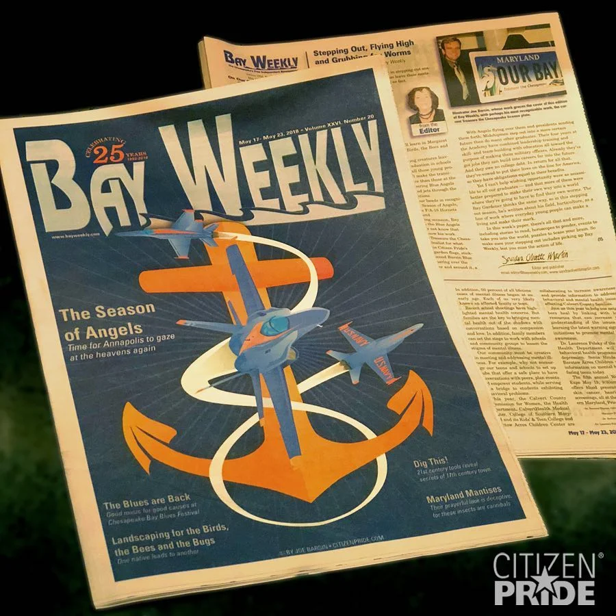 Bay Weekly Magazine Cover illustration by Joe Barsin