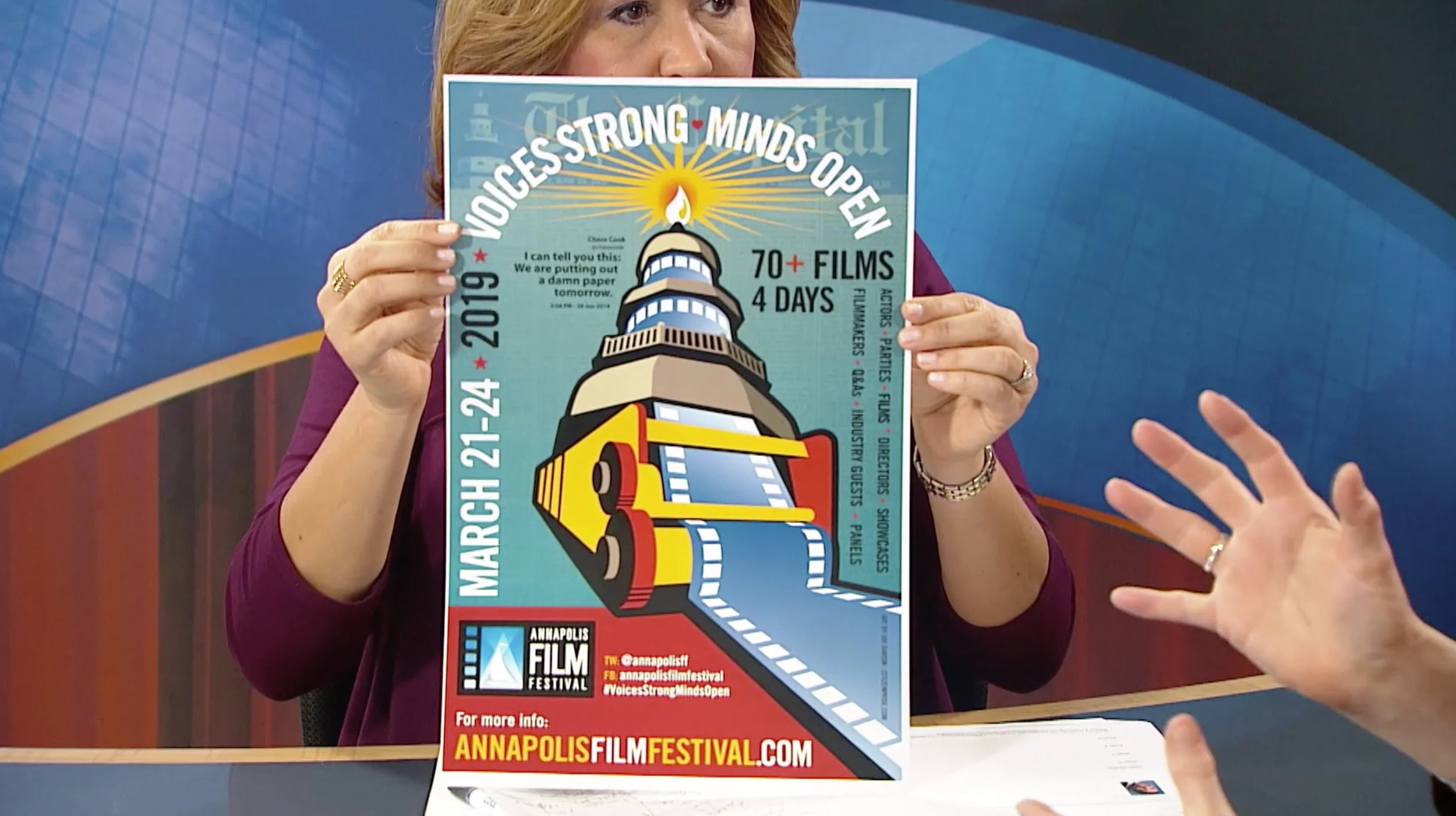 TV News Interview about the Annapolis Film Festival