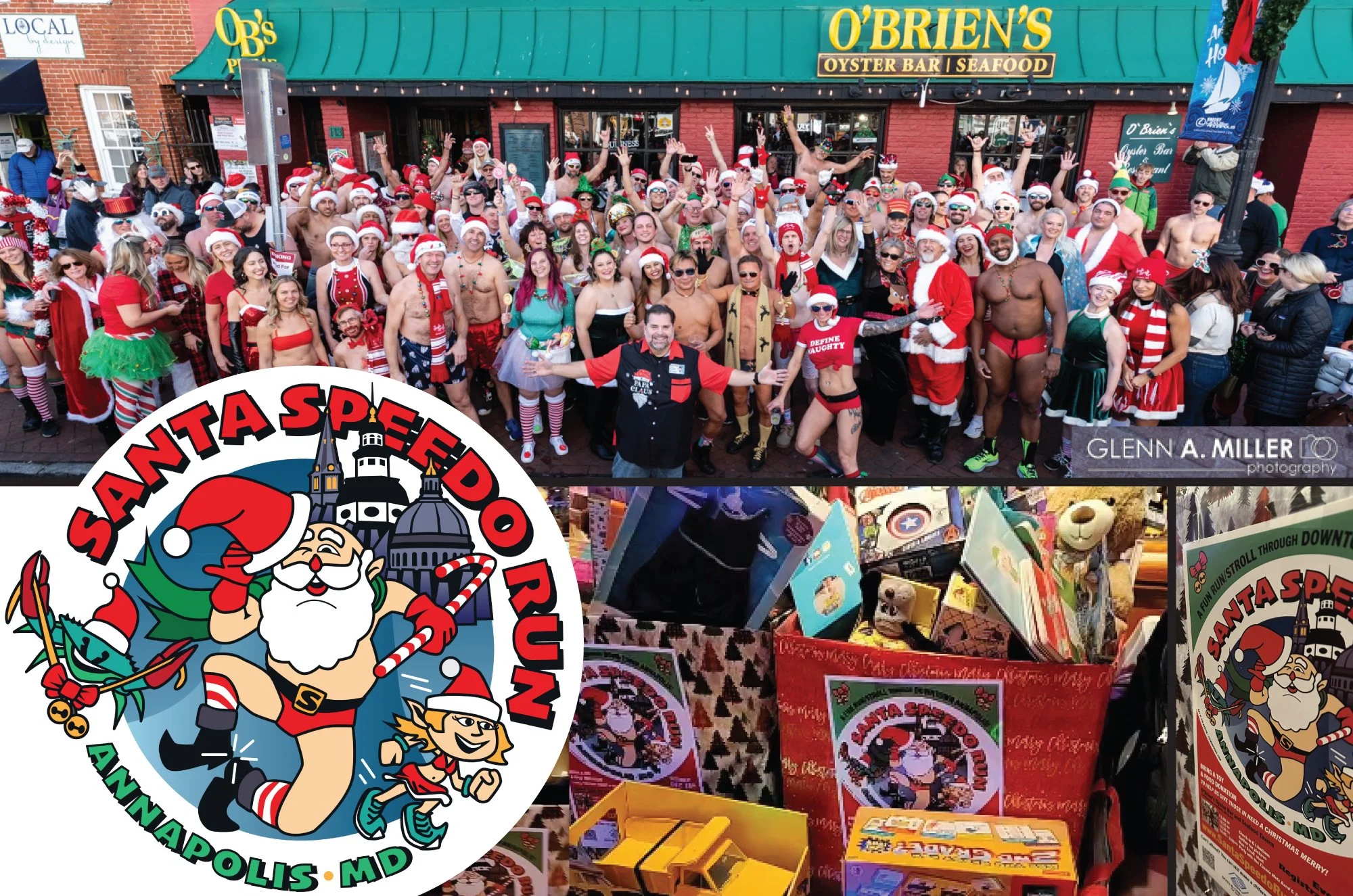 New logo for the Annapolis Santa Speedo Run!