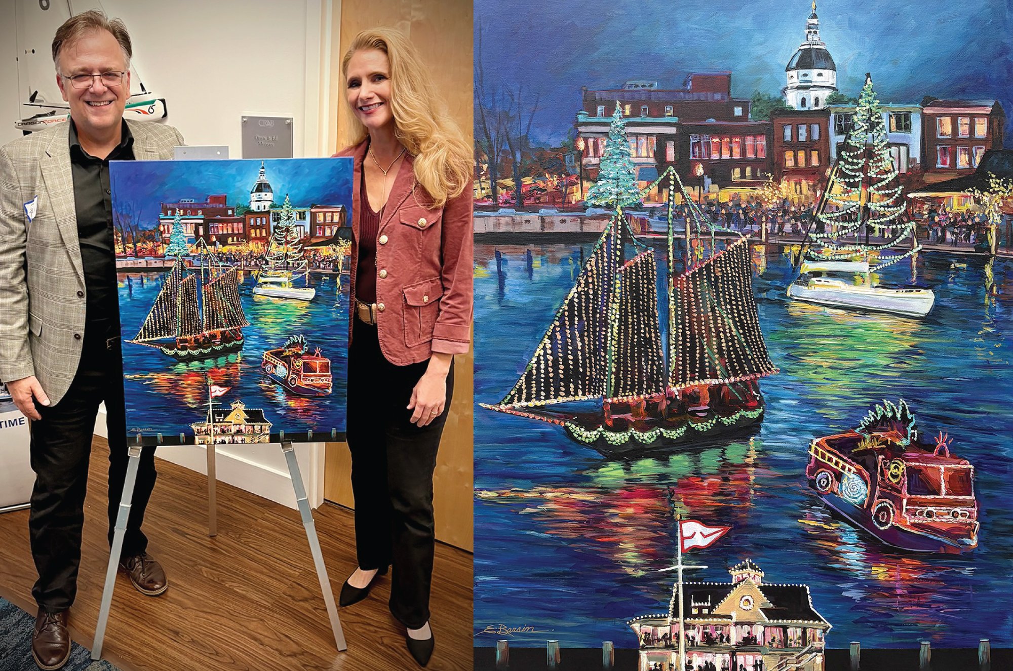 EYC's Annapolis Lights Parade 2025 Artist Winner, Eva Barsin