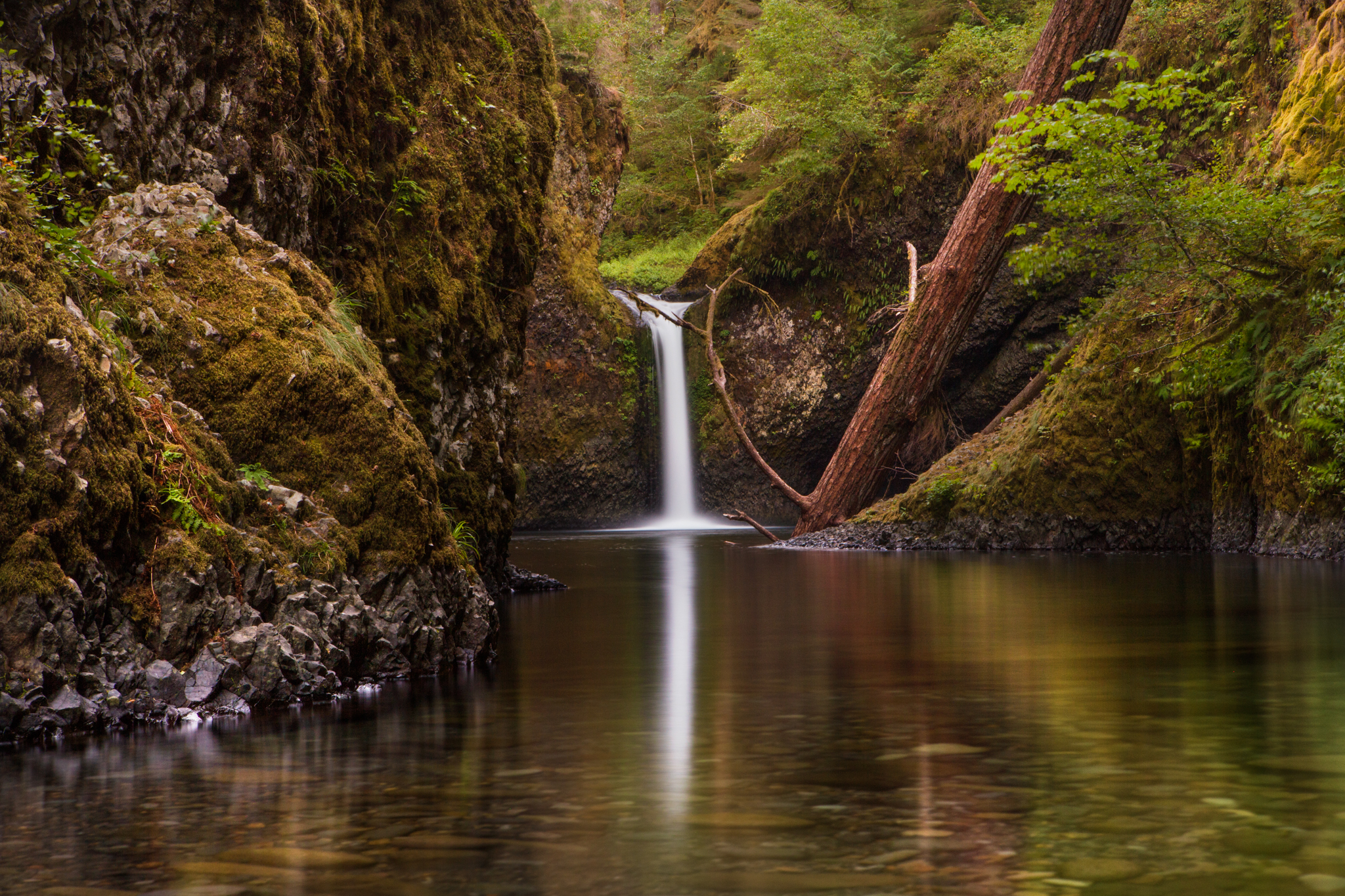 Long Exposure of Upper Punchbowl Falls