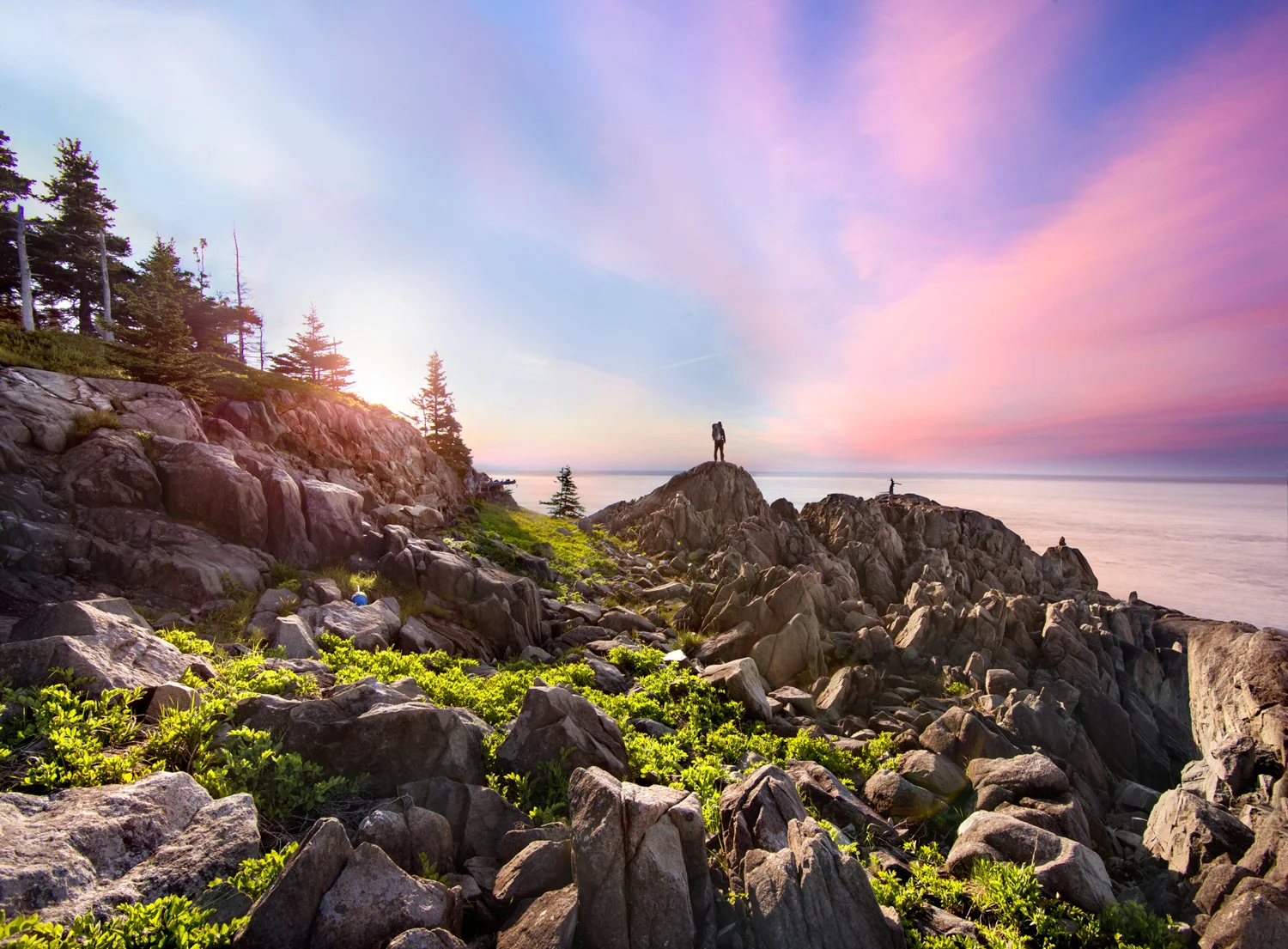 Sunrise Backpacking Coast of Maine