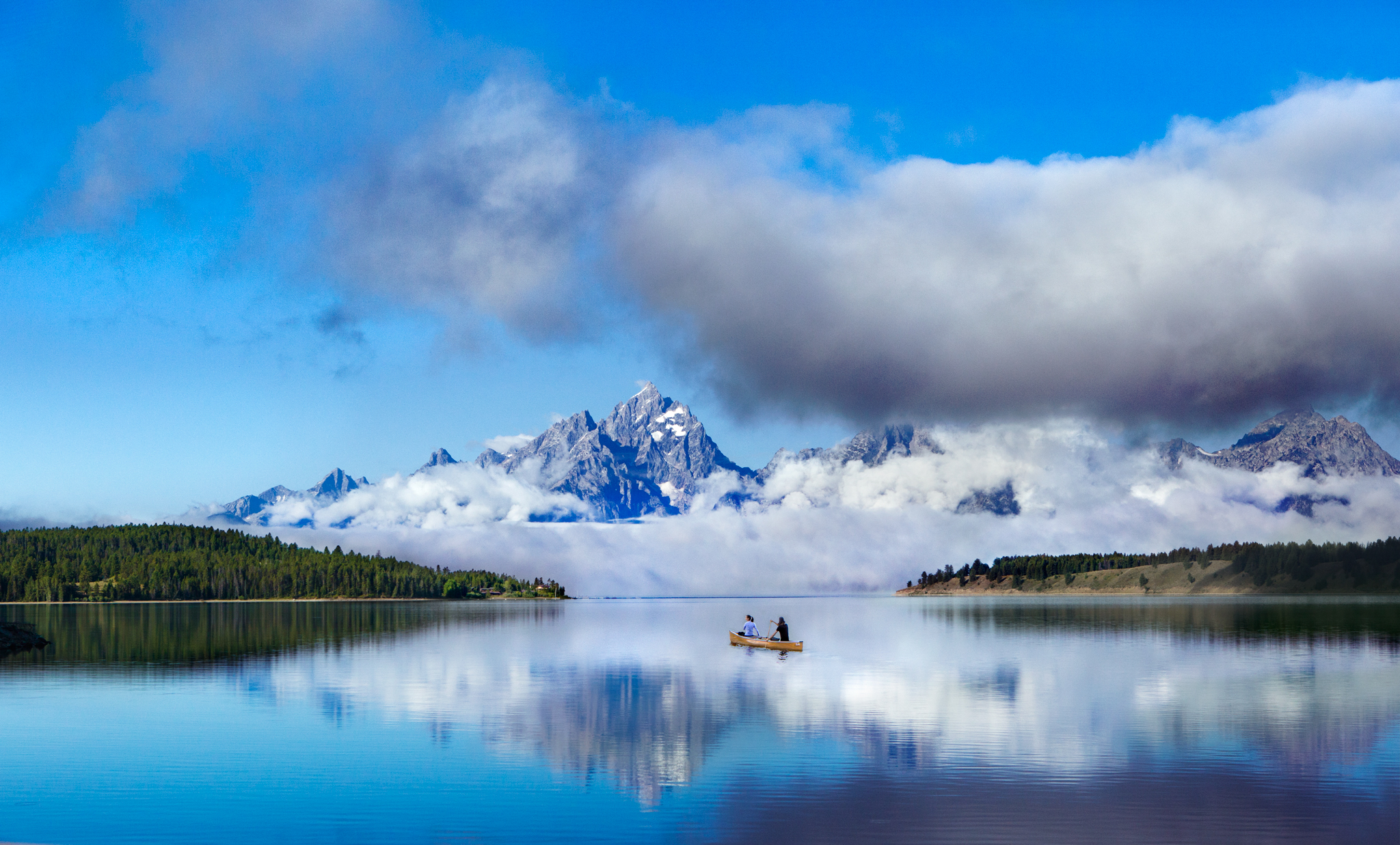 Canoeing in the Grand Tetons