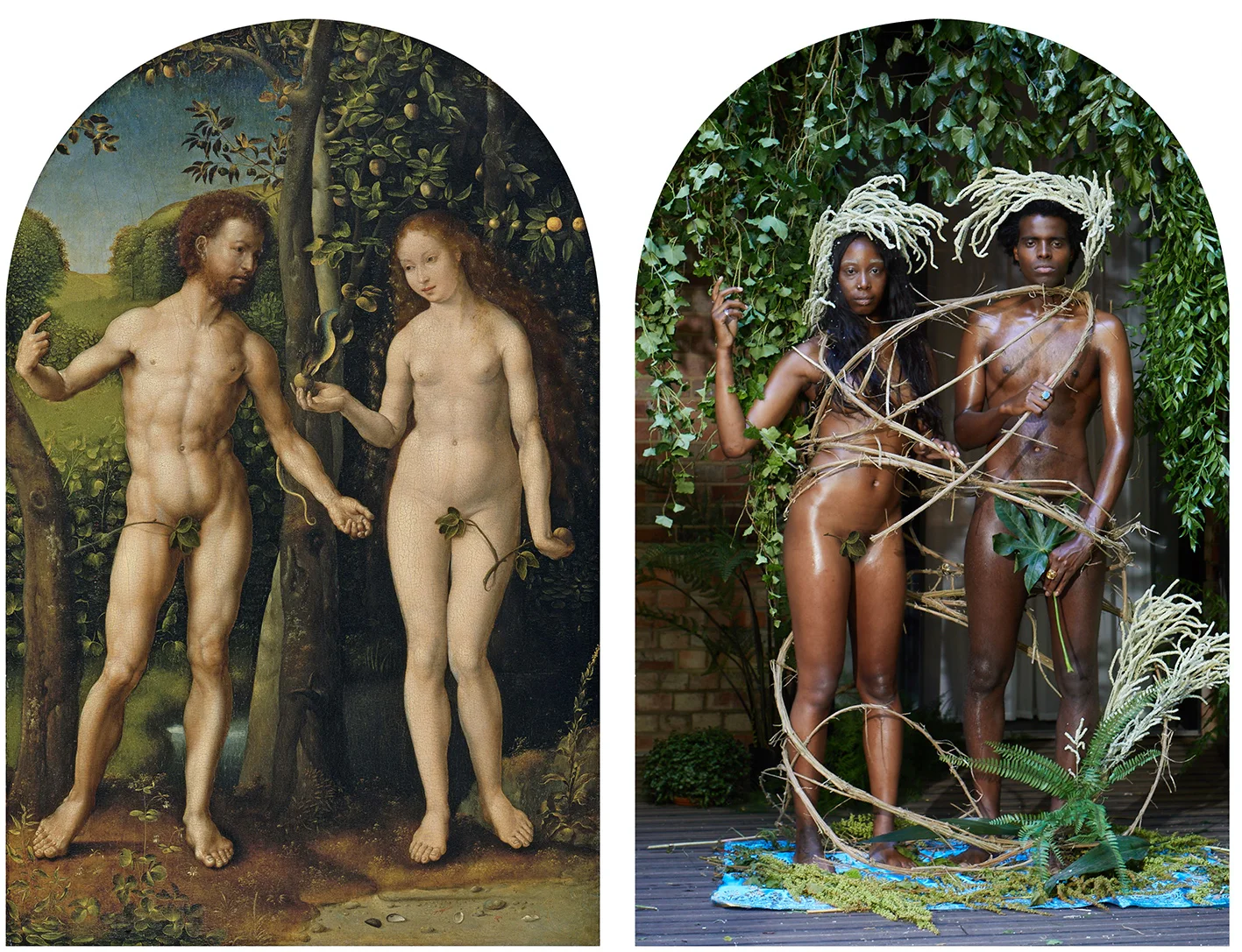 ADAM and EVE after JAN GOSSAERT ca 1507-1508