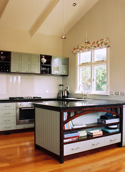 Contemporary kitchen for a bungalow style home.