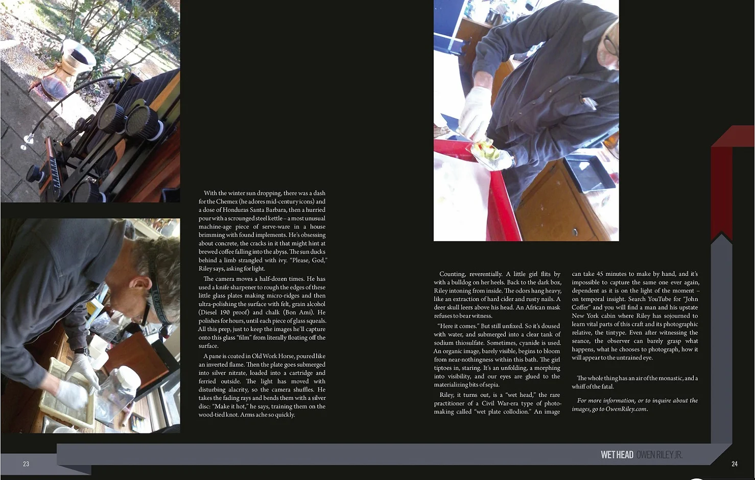 Page from the 2014 edition of Longberry Magazine published in London, England www.longberrypress.com