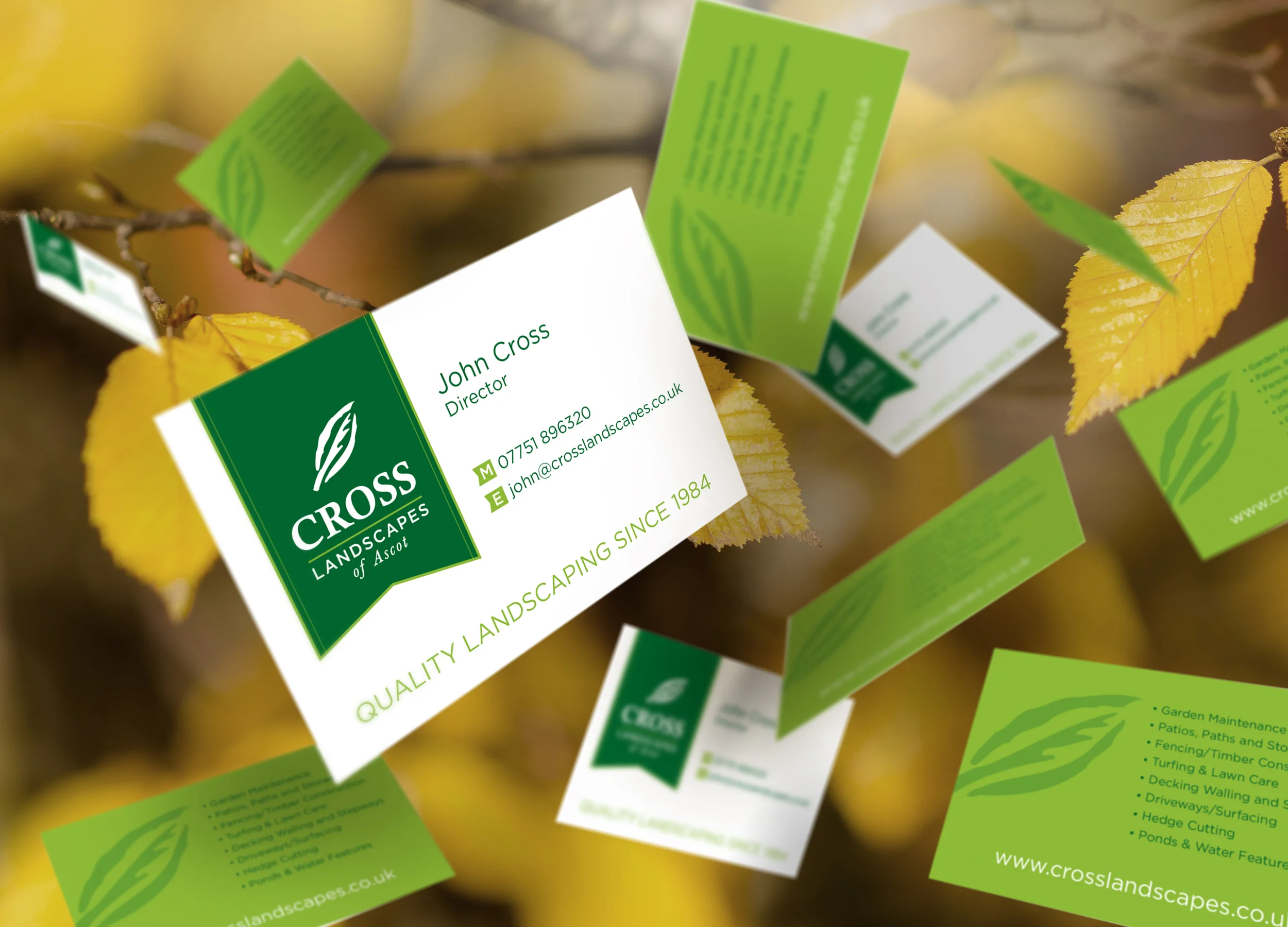 Cross Landscapes stationery design